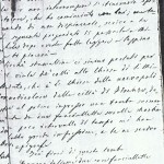Firenze 1876 parte di una lettera di Domenico Musone scritta al fratello Raffaele