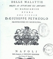 1801 Trattato delle Malattie solite ad attaccare gli abitanti di Marcianise, D.Giuseppe Petruolo